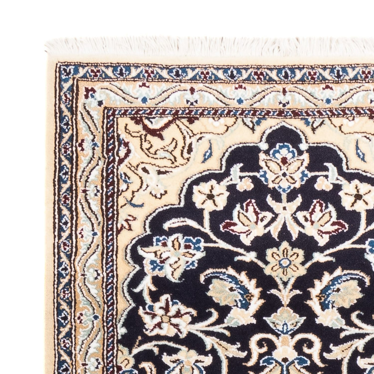 Loper Perzisch tapijt - Nain - 190 x 68 cm - donkerblauw