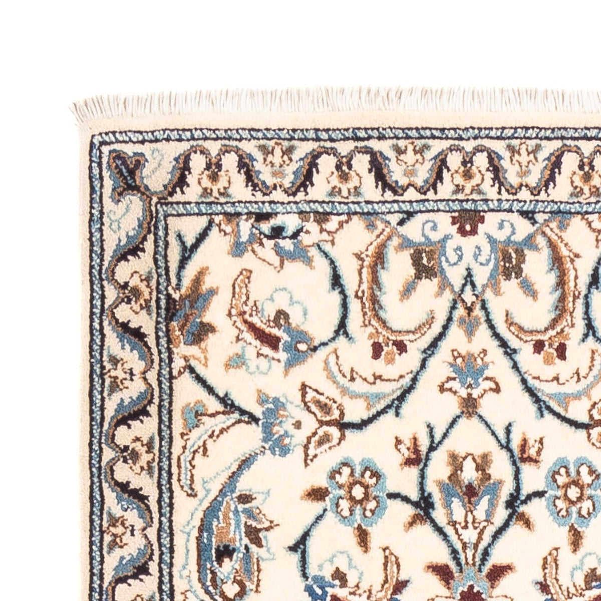 Loper Perzisch tapijt - Nain - 201 x 61 cm - crème