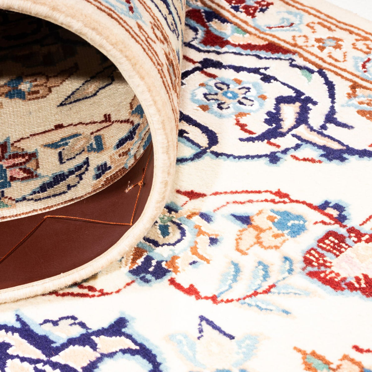 Loper Perzisch tapijt - Nain - Koninklijk - 212 x 60 cm - crème