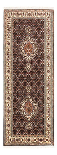 Loper Perzisch tapijt - Tabriz - Royal - 195 x 75 cm - donkerblauw