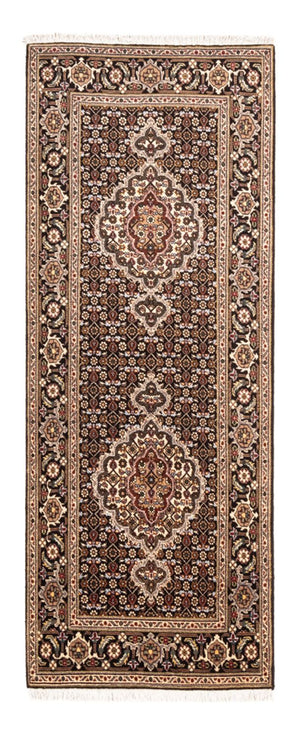 Loper Perzisch tapijt - Tabriz - Royal - 196 x 75 cm - donkerblauw