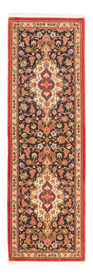 Loper Perzisch tapijt - Ghom - 203 x 65 cm - donkerblauw