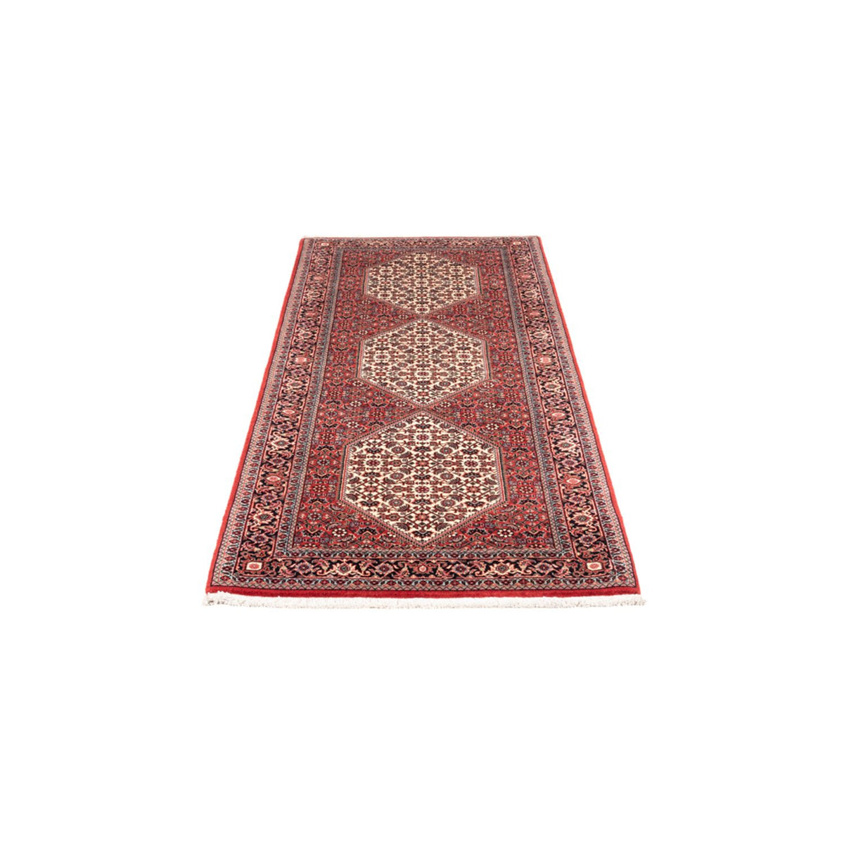 Loper Perzisch tapijt - Bijar - Koninklijk - 196 x 80 cm - rood