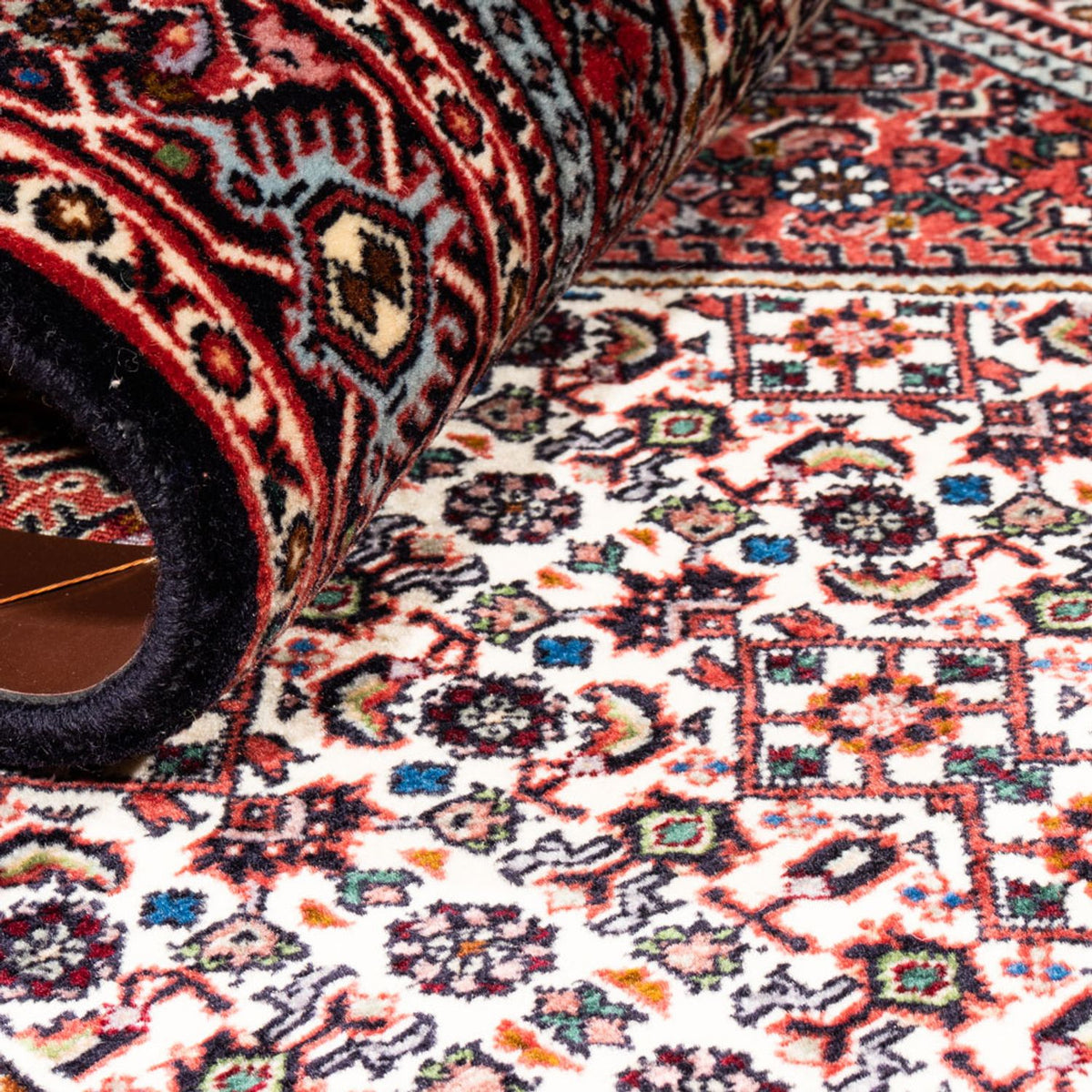 Loper Perzisch tapijt - Bijar - 240 x 65 cm - crème