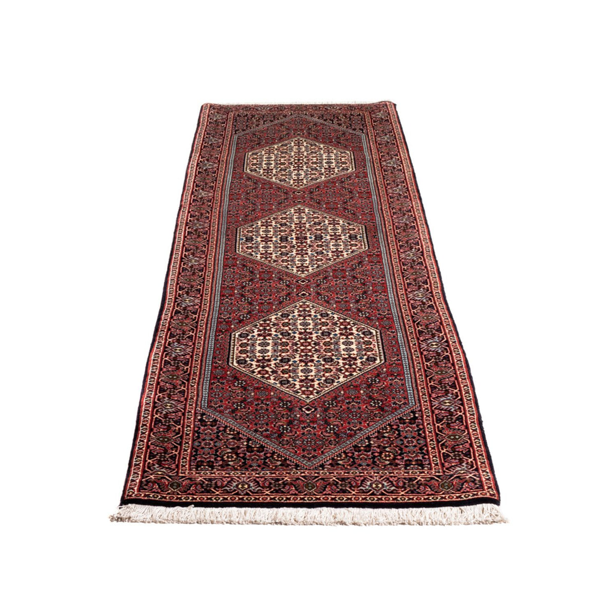 Loper Perzisch tapijt - Bijar - 240 x 65 cm - crème