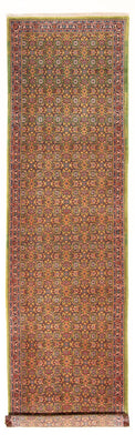 Loper Perzisch tapijt - Tabriz - Royal - 377 x 100 cm - lichtgroen