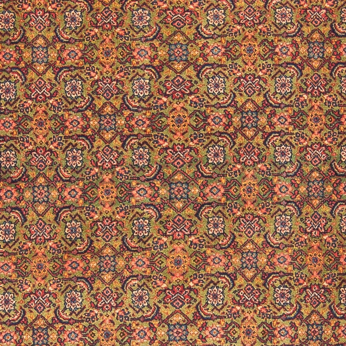 Loper Perzisch tapijt - Tabriz - Royal - 377 x 100 cm - lichtgroen