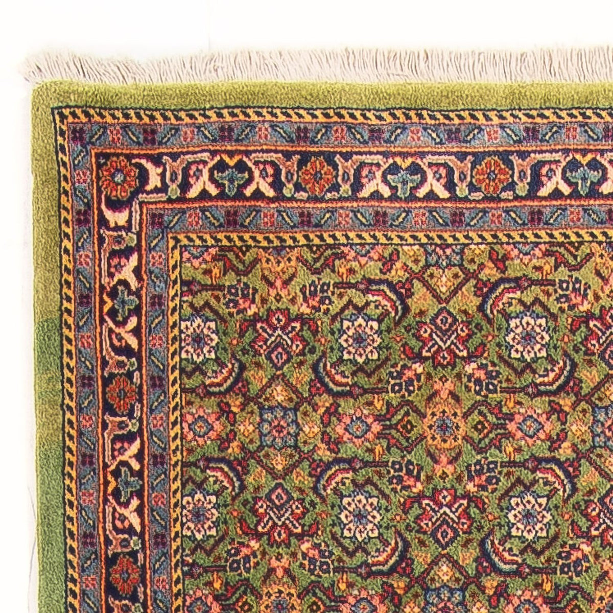 Loper Perzisch tapijt - Tabriz - Royal - 377 x 100 cm - lichtgroen
