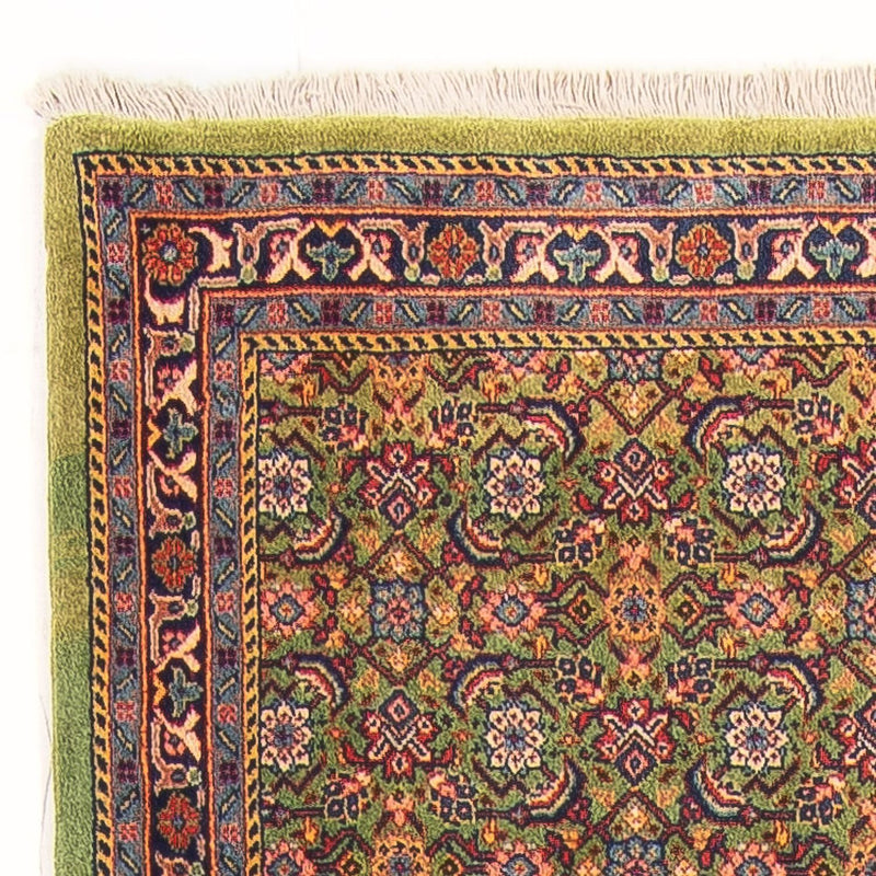 Loper Perzisch tapijt - Tabriz - Royal - 377 x 100 cm - lichtgroen