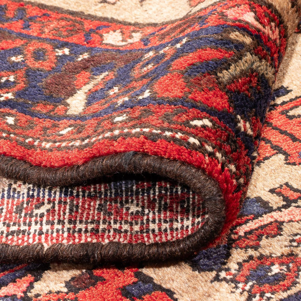 Loper Perzisch Tapijt - Nomadisch - 405 x 100 cm - beige