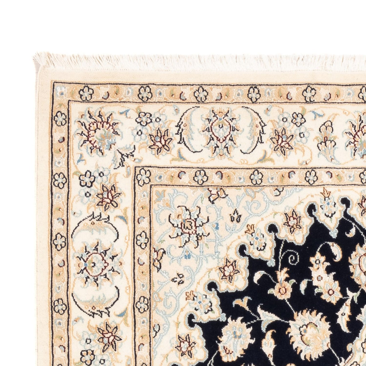 Perzisch tapijt - Nain - Premium - 183 x 119 cm - donkerblauw