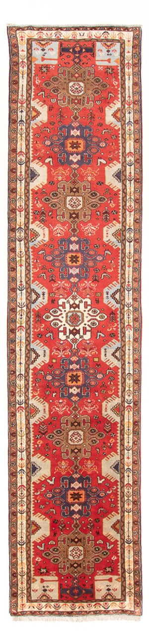 Loper Perzisch Tapijt - Nomadisch - 395 x 87 cm - rood
