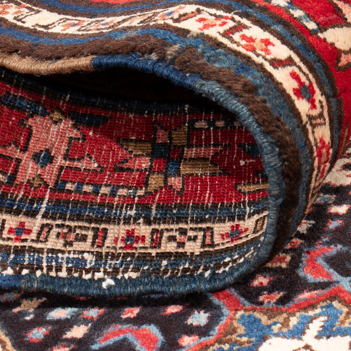 Loper Perzisch Tapijt - Nomadisch - 382 x 107 cm - donkerblauw