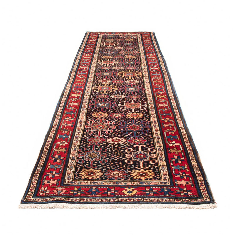 Loper Perzisch Tapijt - Nomadisch - 382 x 107 cm - donkerblauw