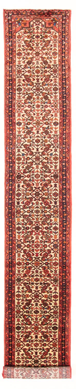 Loper Kelim tapijt - Oosters - 408 x 70 cm - beige