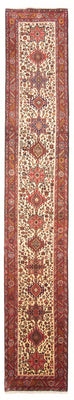 Loper Perzisch Tapijt - Nomadisch - 388 x 77 cm - beige