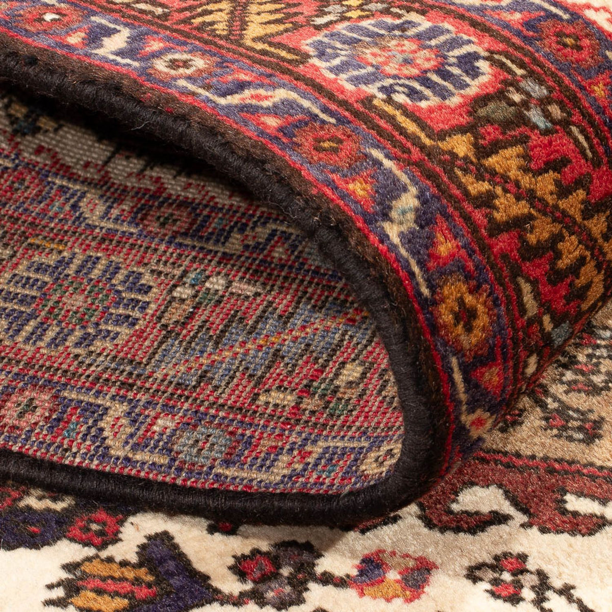 Loper Perzisch Tapijt - Nomadisch - 388 x 77 cm - beige