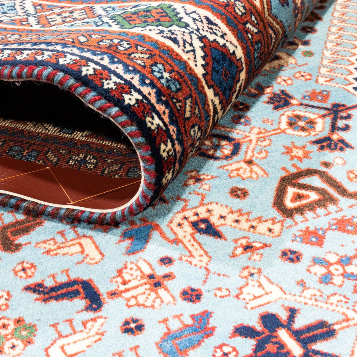 Perzisch Tapijt - Nomadisch - 253 x 172 cm - lichtblauw