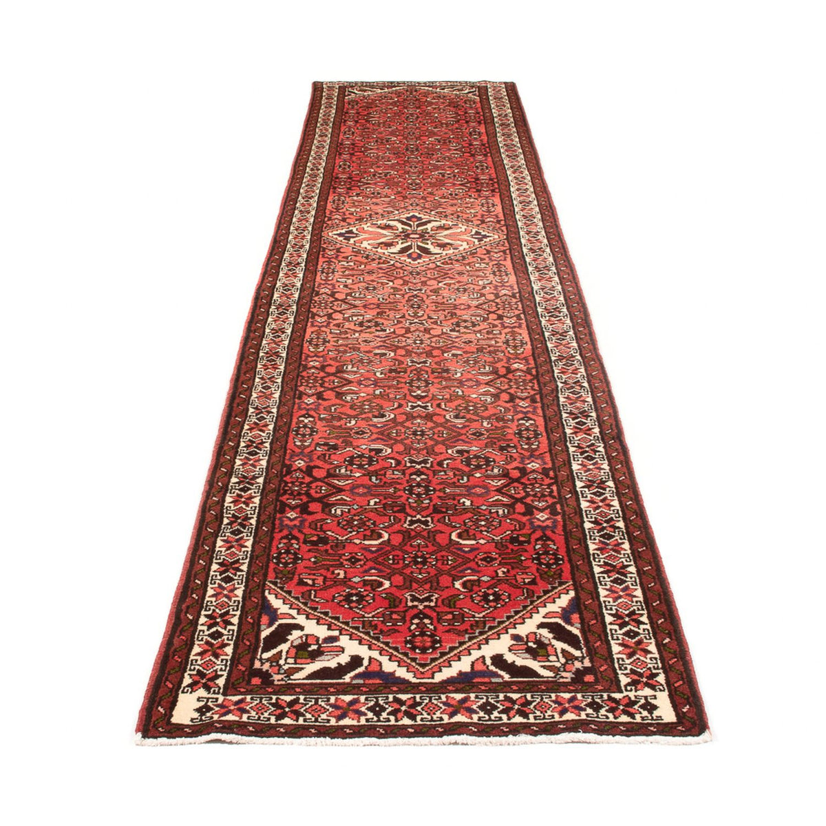 Loper Perzisch Tapijt - Nomadisch - 377 x 83 cm - rood