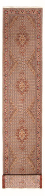 Loper Perzisch tapijt - Tabriz - Royal - 407 x 78 cm - beige
