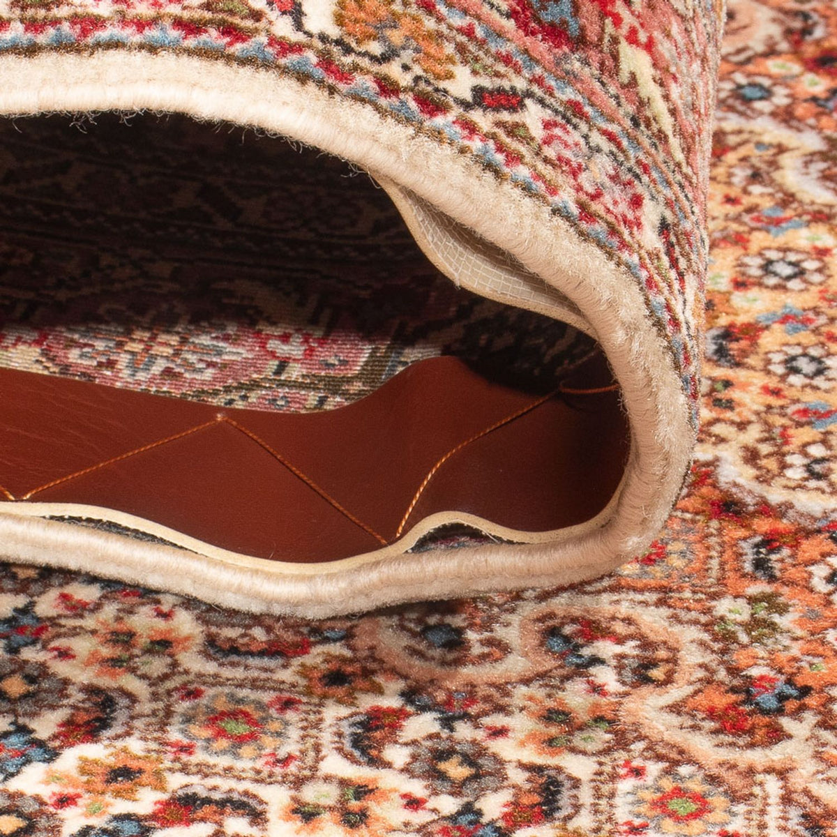 Loper Perzisch tapijt - Tabriz - Royal - 407 x 78 cm - beige