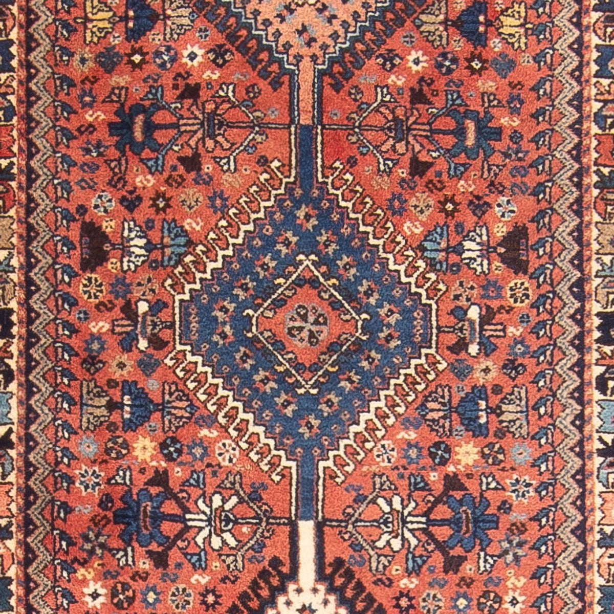 Loper Perzisch Tapijt - Nomadisch - 383 x 80 cm - rood