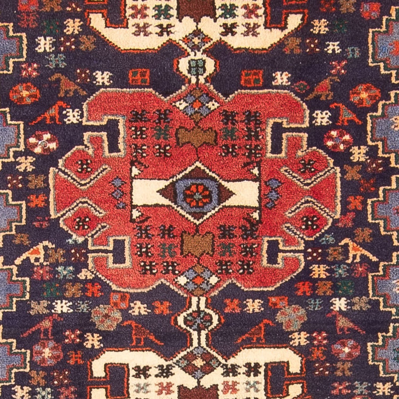 Loper Perzisch Tapijt - Nomadisch - 390 x 103 cm - donkerblauw