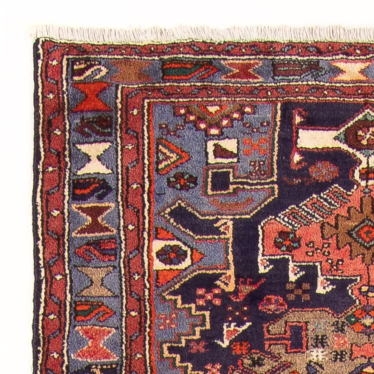 Loper Perzisch Tapijt - Nomadisch - 390 x 103 cm - donkerblauw