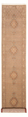 Loper Perzisch tapijt - Tabriz - Royal - 393 x 80 cm - beige