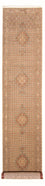 Loper Perzisch tapijt - Tabriz - Royal - 393 x 80 cm - beige