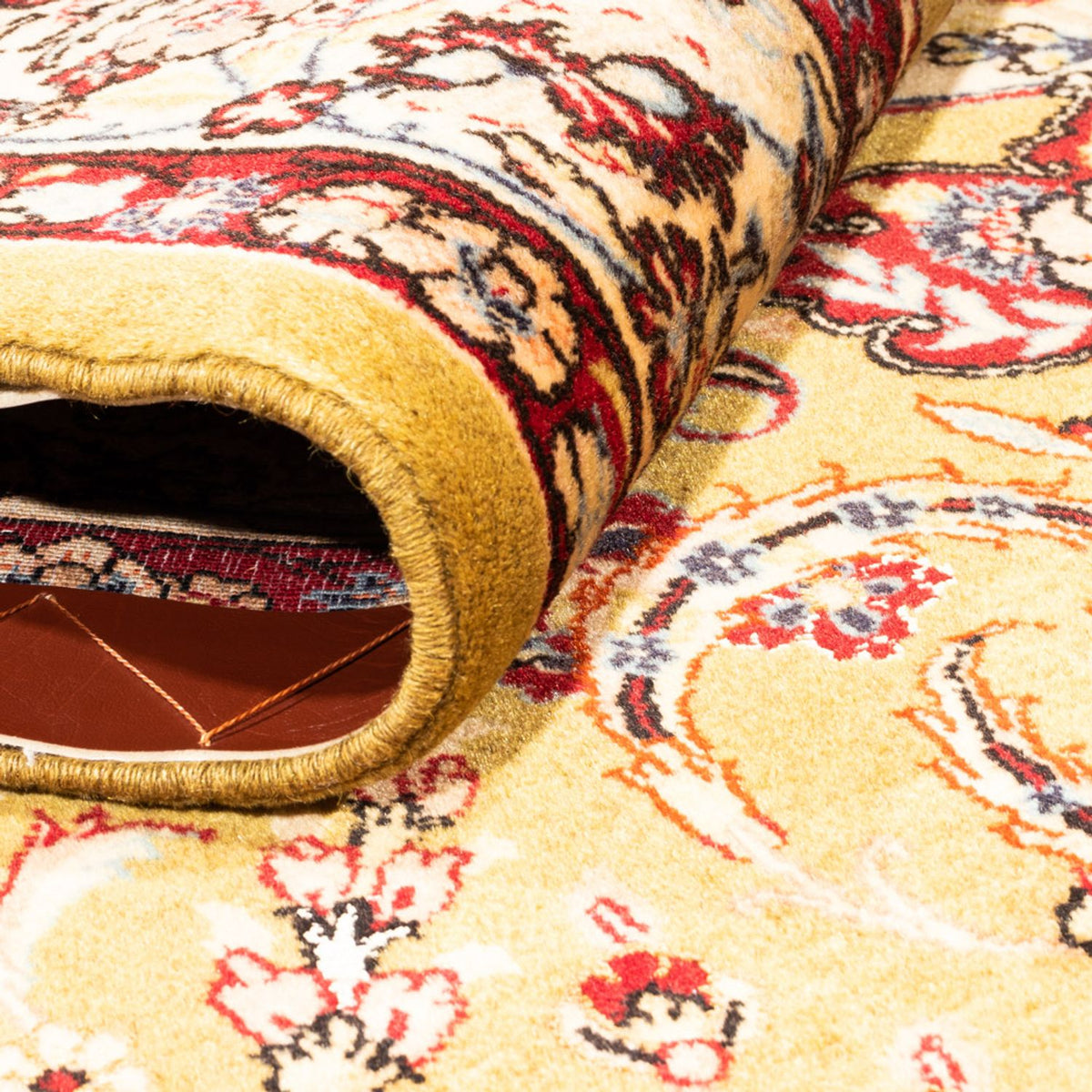 Perzisch tapijt - Ghom - 228 x 162 cm - camel