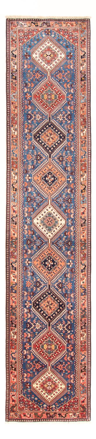 Loper Perzisch Tapijt - Nomadisch - 392 x 82 cm - blauw