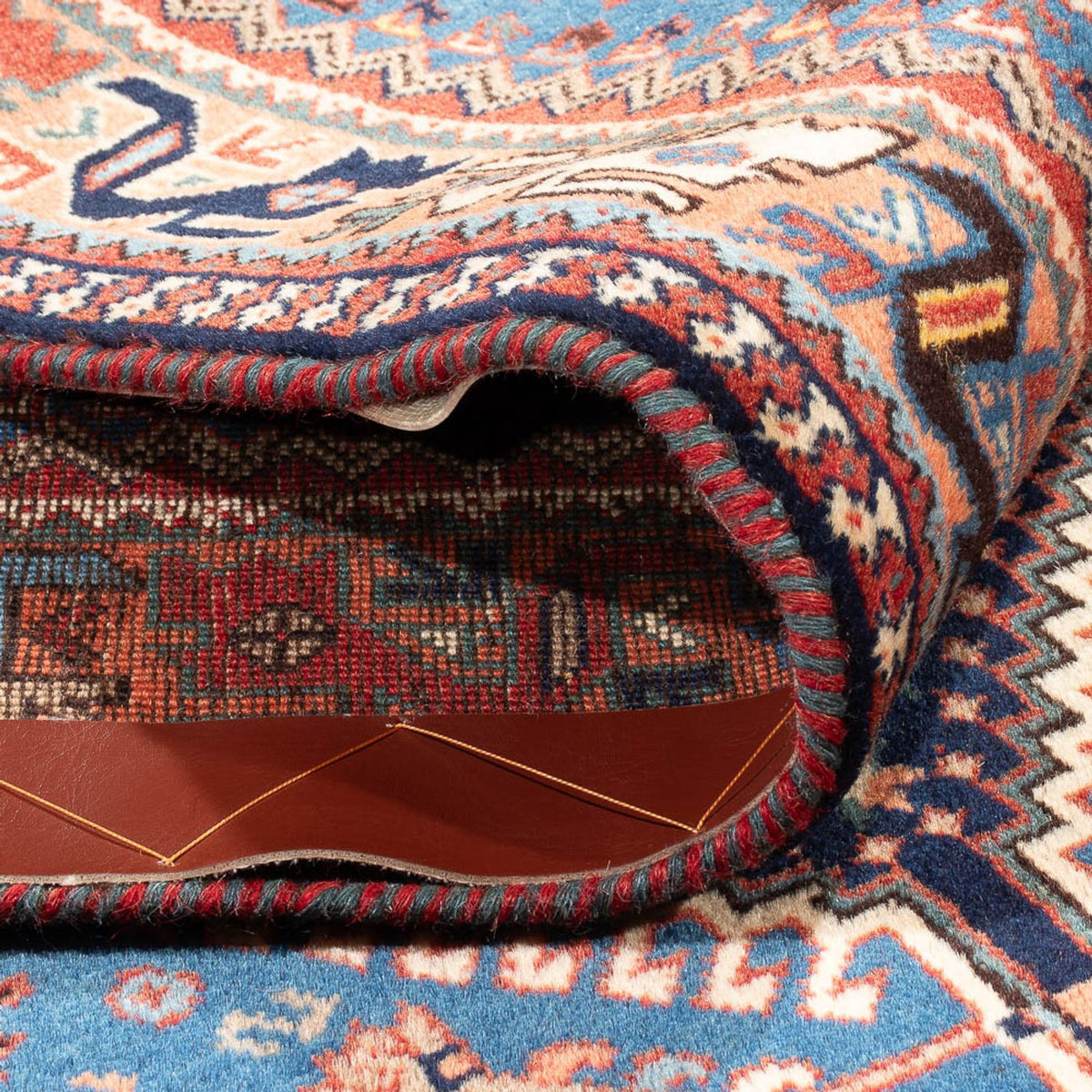 Loper Perzisch Tapijt - Nomadisch - 392 x 82 cm - blauw