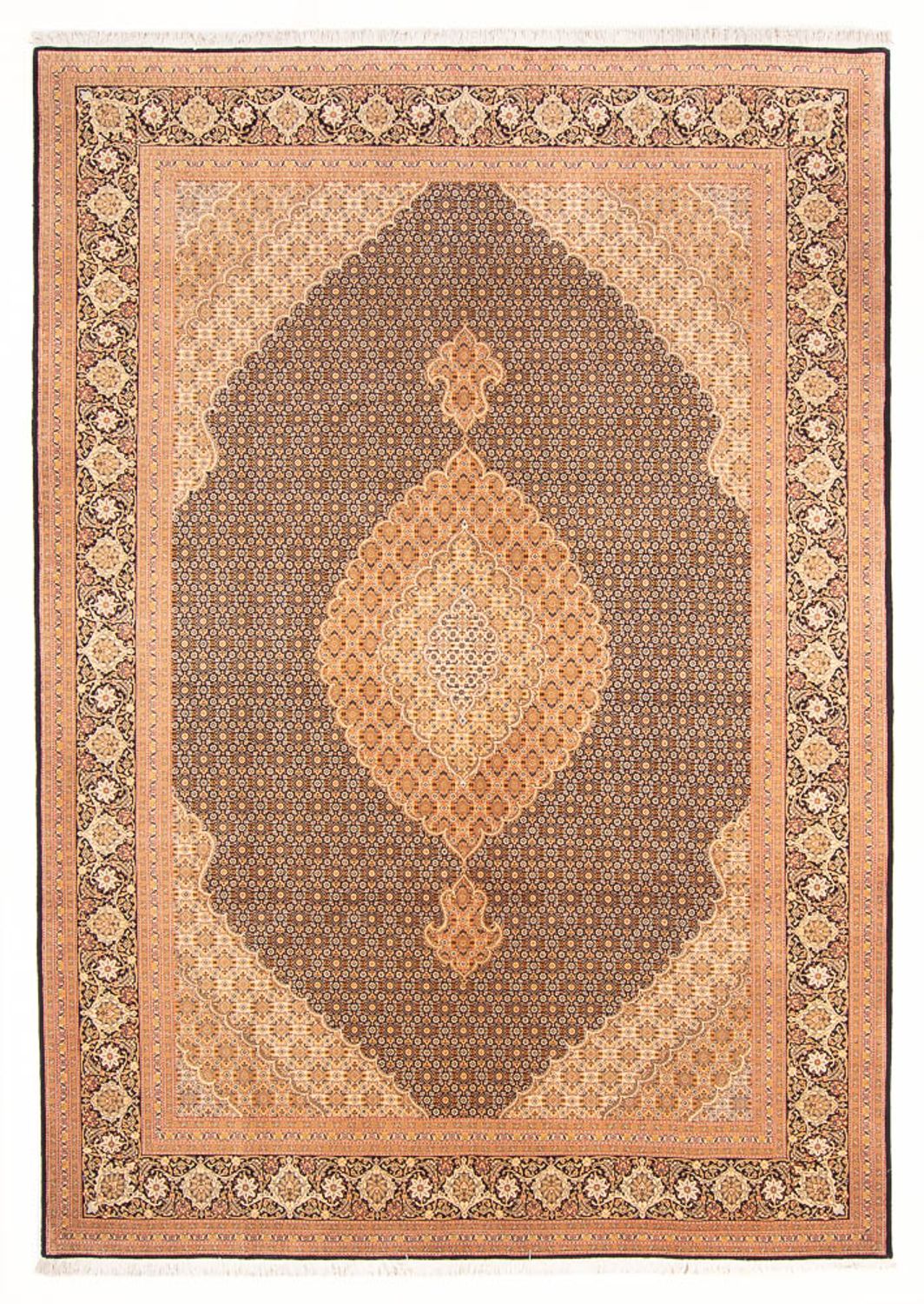 Perzisch tapijt - Tabriz - Royal - 300 x 202 cm - donkerblauw