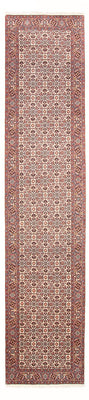 Loper Perzisch tapijt - Bijar - 398 x 85 cm - beige