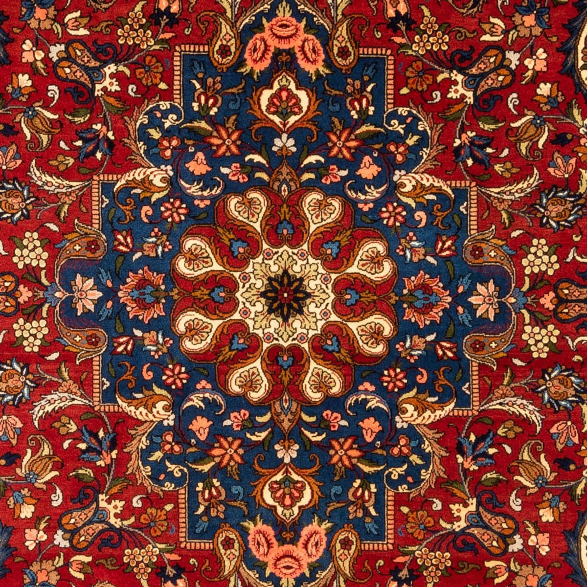 Perzisch tapijt - Bijar - Koninklijk - 296 x 204 cm - donkerblauw