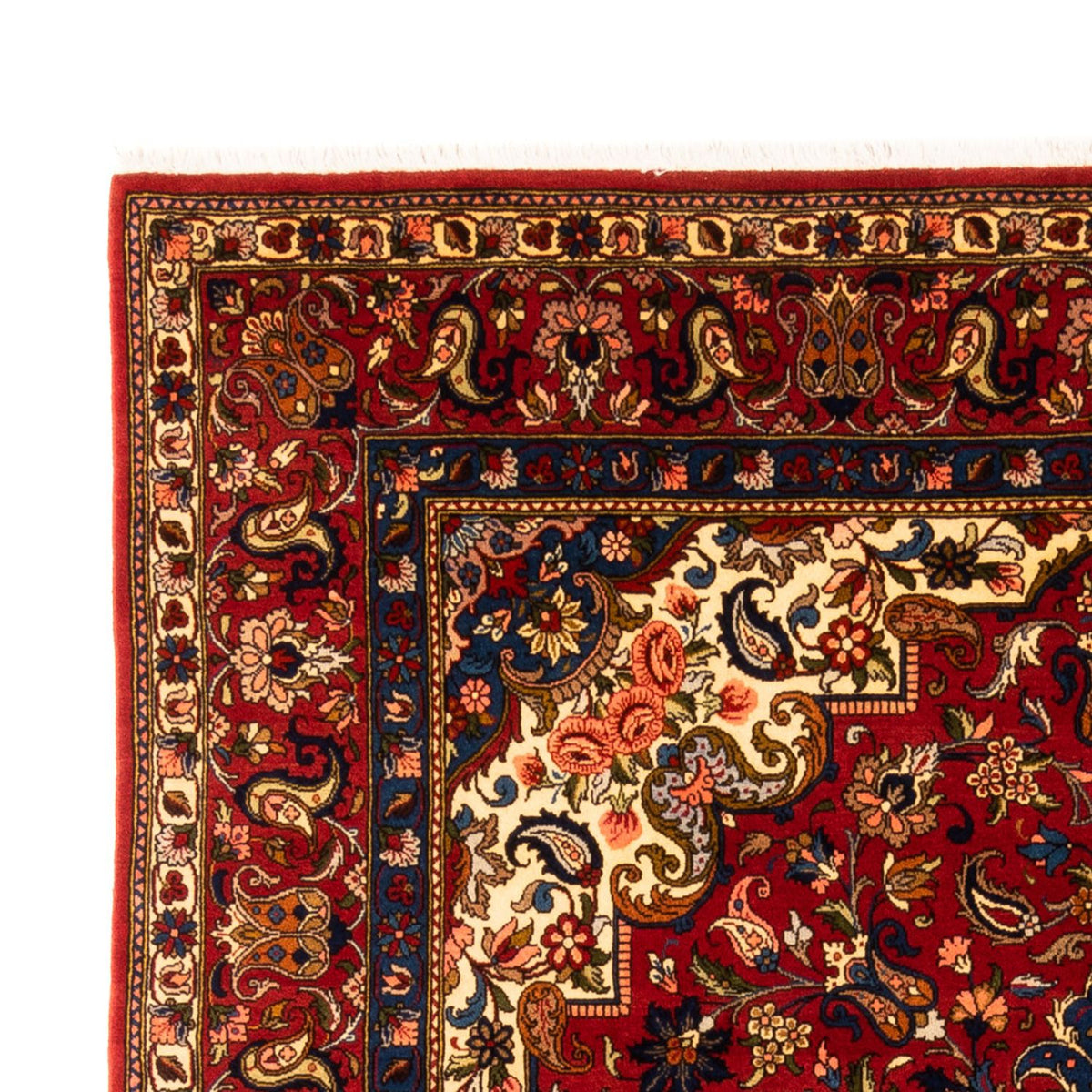 Perzisch tapijt - Bijar - Koninklijk - 296 x 204 cm - donkerblauw