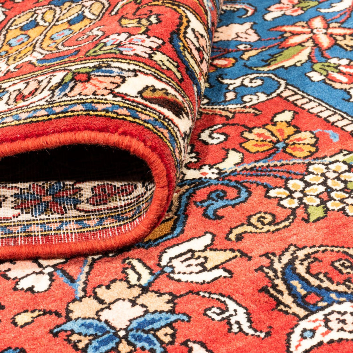 Perzisch tapijt - Bijar - Koninklijk - 296 x 204 cm - donkerblauw