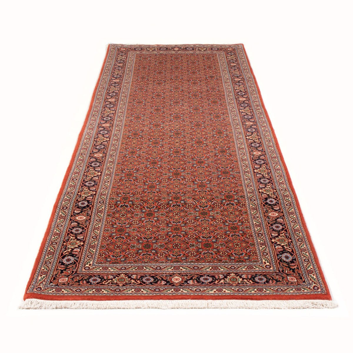 Loper Perzisch tapijt - Bijar - 300 x 100 cm - rood