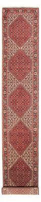 Loper Perzisch tapijt - Bijar - Koninklijk - 406 x 65 cm - beige