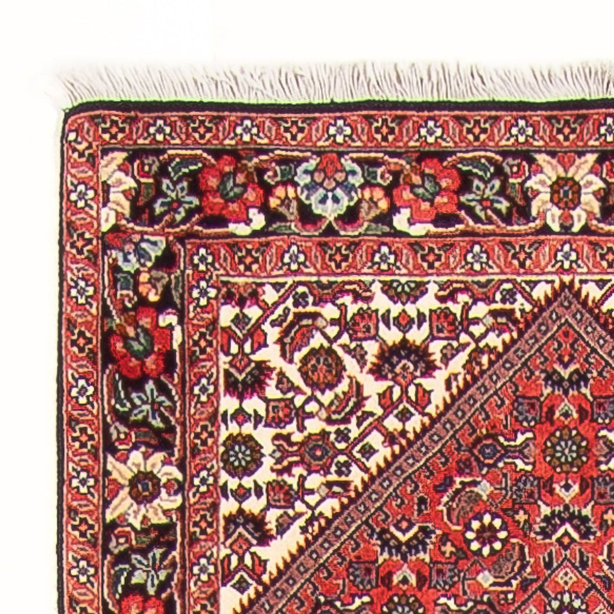 Loper Perzisch tapijt - Bijar - Koninklijk - 406 x 65 cm - beige