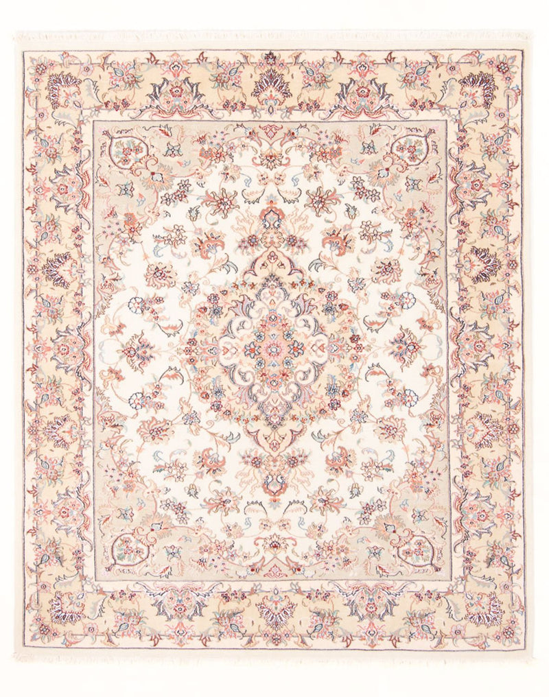 Perzisch tapijt - Tabriz - Royal - 195 x 150 cm - crème