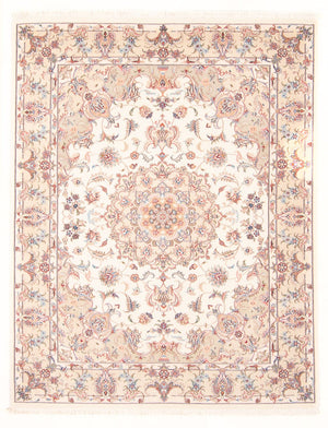 Perzisch tapijt - Tabriz - Royal - 198 x 148 cm - crème