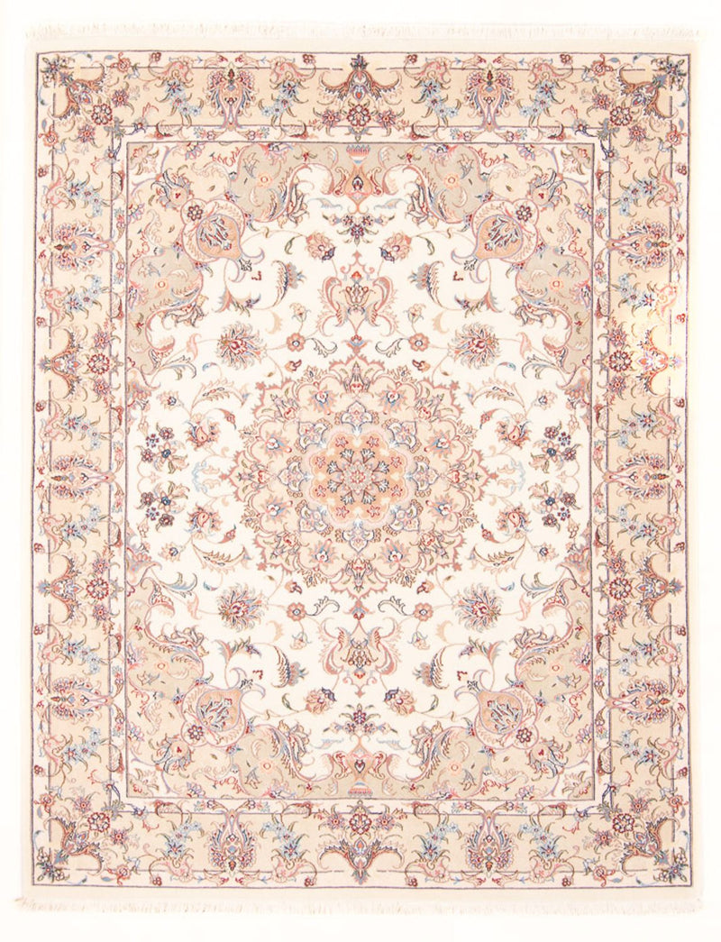Perzisch tapijt - Tabriz - Royal - 198 x 148 cm - crème