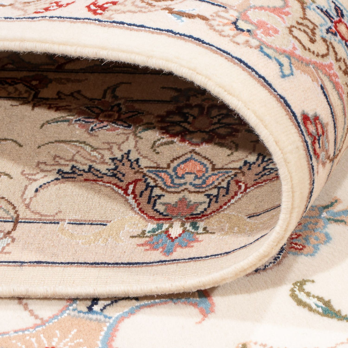 Perzisch tapijt - Tabriz - Royal - 198 x 148 cm - crème