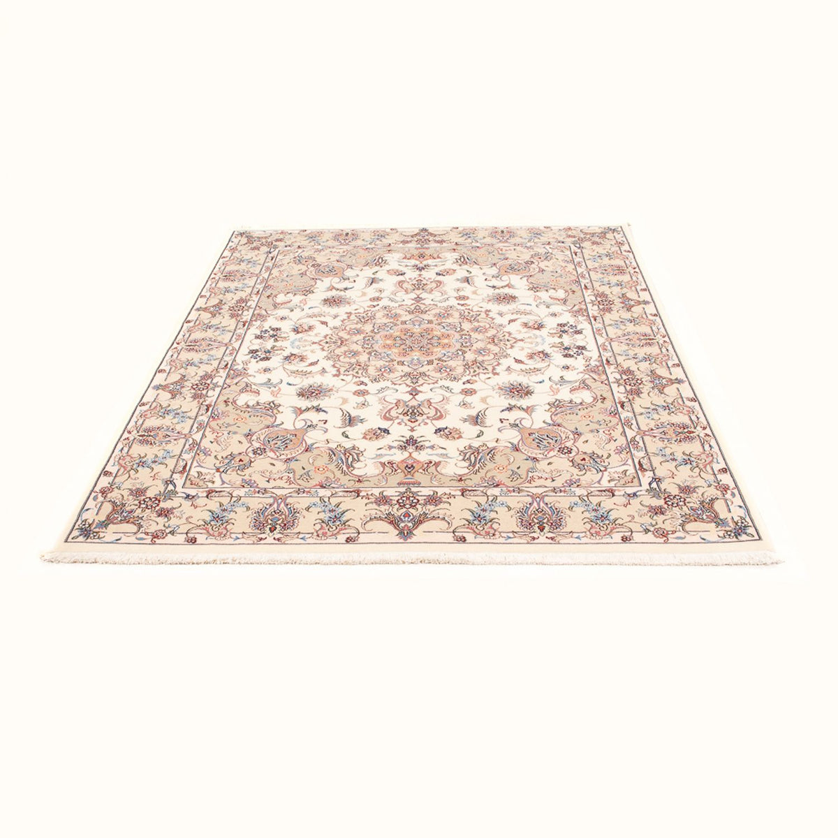 Perzisch tapijt - Tabriz - Royal - 198 x 148 cm - crème