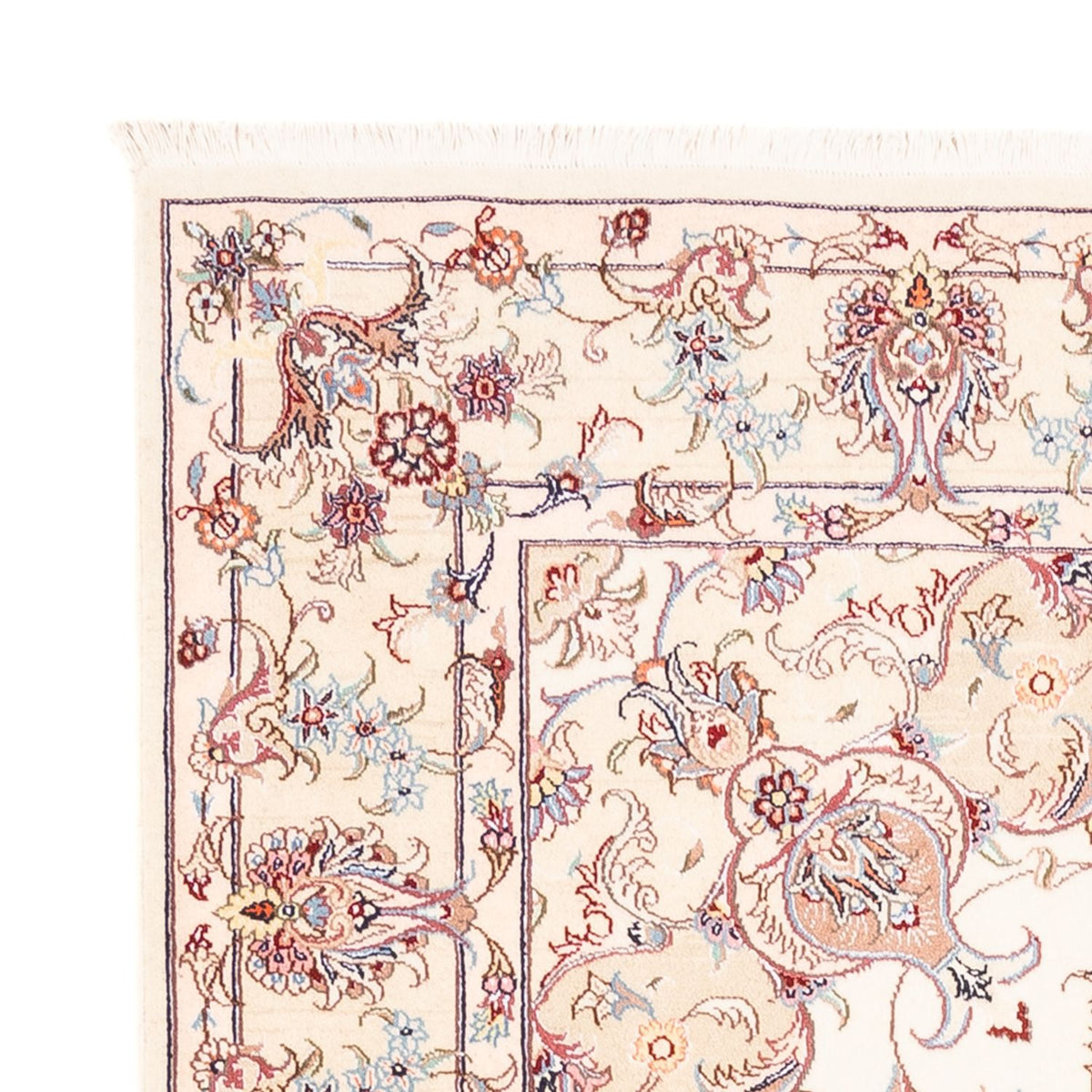 Perzisch tapijt - Tabriz - 196 x 151 cm - crème