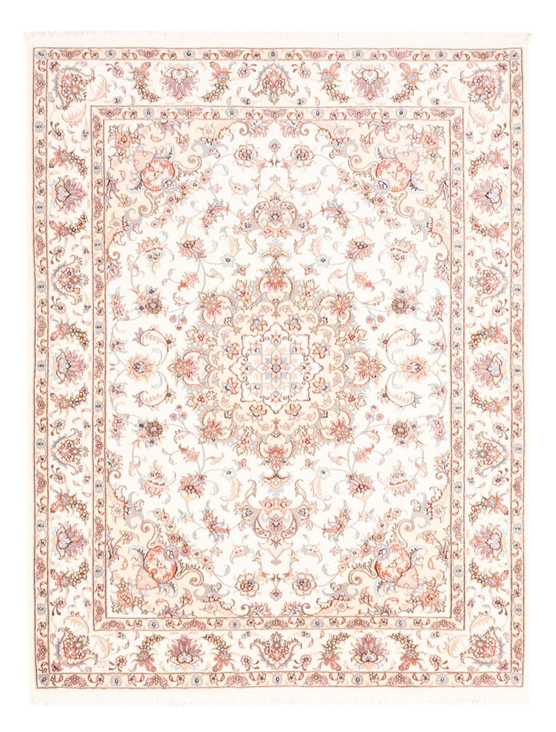 Perzisch tapijt - Tabriz - 196 x 153 cm - crème