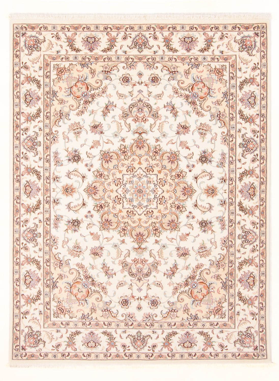 Perzisch tapijt - Tabriz - Royal - 203 x 148 cm - crème