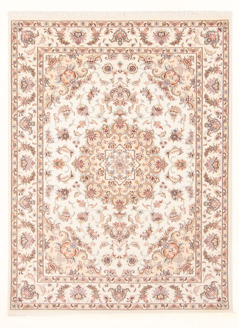 Perzisch tapijt - Tabriz - Royal - 203 x 148 cm - crème